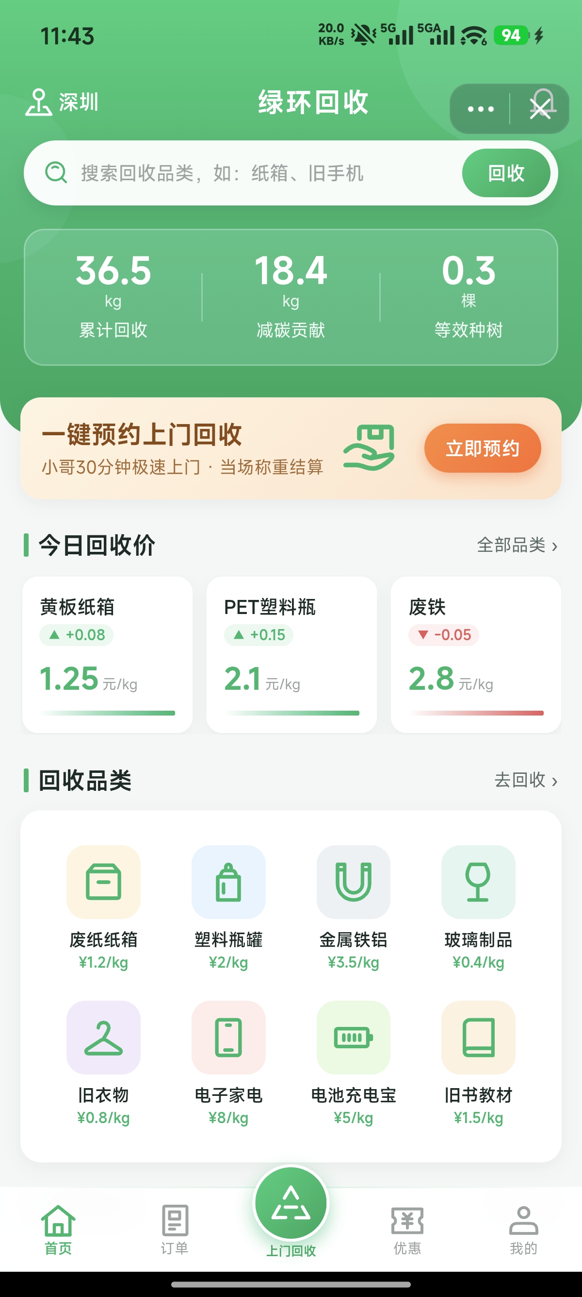 抖音小程序 - 废品回收